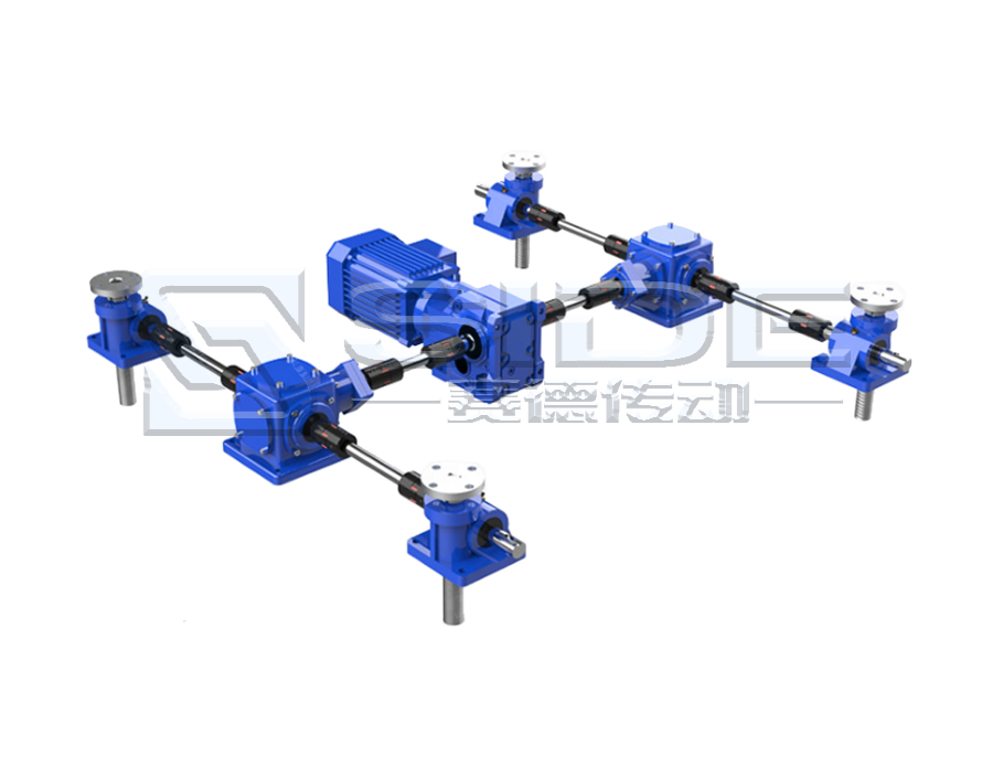  同步齿条升降器